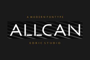 Allcan Typeface for Modern Small Business Branding