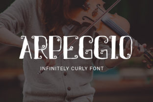 Arpeggio: The Curly Grunge Typeface for Handmade Branding