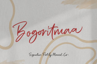 Bogoritmaa: The Modern Signature Font for Handmade Brands
