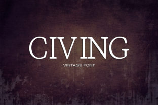Civing: The Retro Serif Font for Bold Brand Identity
