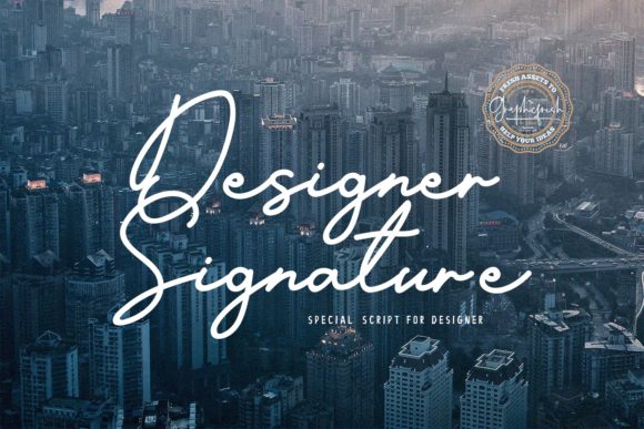 Designer Signature: A Sweet Handwritten Font Review