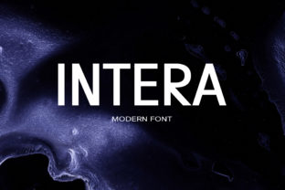 Intera Typeface: A Modern Sans Serif for Handcrafted Brand Identities