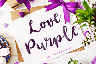 Love Purple: A Magical Script Handwritten Font for Standout Craft Designs