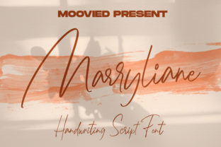 Marryliane: A Modern Signature Font for Romantic Craft Designs