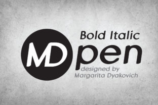 MD Pen Bold Italic: Modern Typography for Small Business Branding