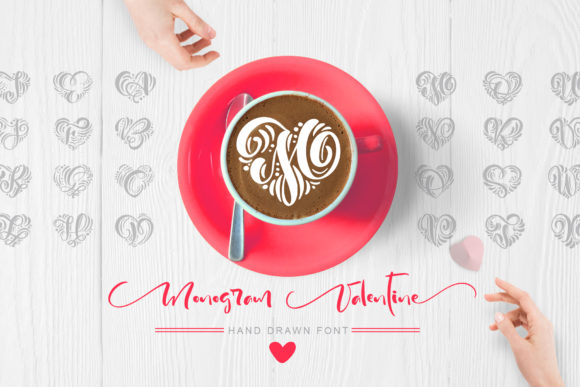 Monogram Valentine: A Romantic Decorative Font for Web Design