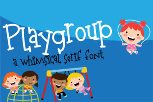 Playgroup Typeface: Whimsical Serif Fonts for Small Business Branding