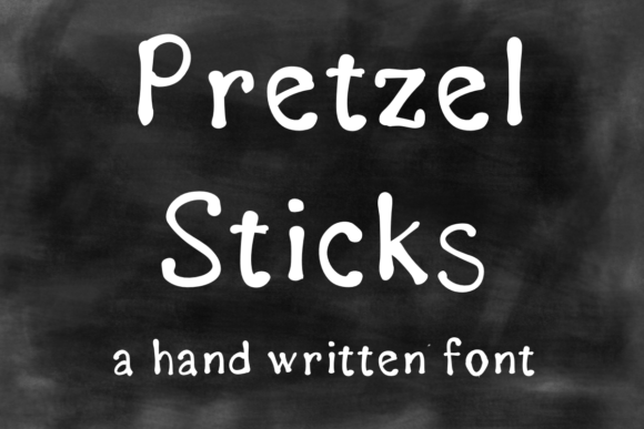 Pretzel Sticks: A Whimsical Script Handwritten Typeface for Playful Branding