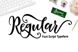 Regular Queen Script Font for Romantic Brand Campaigns