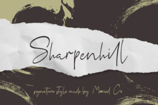 Sharpenhill: A Fun Signature Font for Authentic Brand Identity