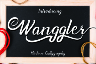 Wanggler Script Font Review for Campaign Design