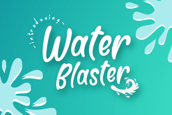 Water Blaster: A Playful Script Handwritten Font for Dynamic Campaigns