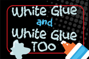 White Glue Duo Typeface: Youthful Script Handwritten Fonts for Campaigns